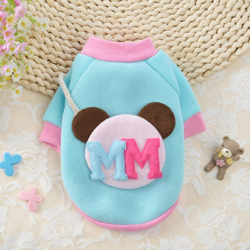 Cartoon Dog Coat Jacket Winter Pet Dog Clothes For French Bulldog Cute Lovers Skirt Cotton Dogs Dress Pets Clothing Ropa Mascota daiiibabyyy